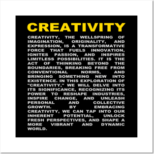 creativity Posters and Art